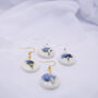 Forget Me Not Porcelain Style Polymer Clay Earrings, thumbnail 11 of 11