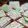 Red Berries Christmas Card Pack Of 12, thumbnail 4 of 10