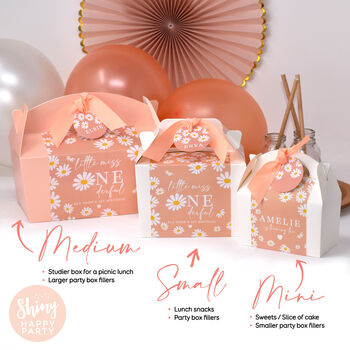Personalised Peach Daisy Party Gift Box, 4 of 4