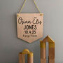 New Baby Personalised Engraved Plaque, thumbnail 2 of 4