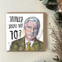 Funny 70th Birthday Card Airplane Movie Quote 'Shirley You’re Not 70?', thumbnail 3 of 5
