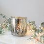 Antiqued Silver Christmas Tree Votive, thumbnail 3 of 3