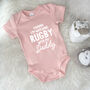 Watching Sport With Daddy Personalised Sports Babygrow, thumbnail 4 of 11