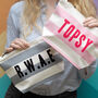 Name Or Initials Striped Wash Bag, thumbnail 1 of 1