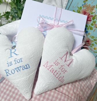 Linen Alphabet Heart, 2 of 9