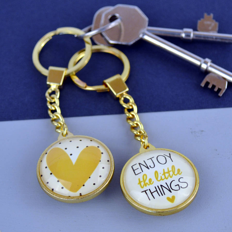 Inspirational Glamorous Gold Keyrings By Solesmith