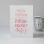 Personalised Merry Christmas Daughter Card, thumbnail 5 of 5