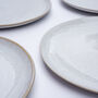 Handmade Ceramic Pebble Glaze Salad Plate, thumbnail 2 of 8