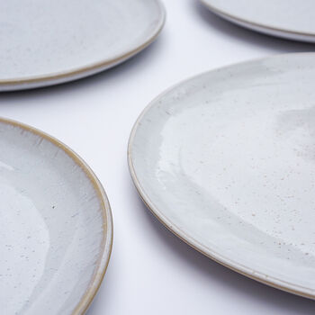Handmade Ceramic Pebble Glaze Salad Plate, 2 of 8