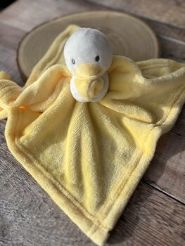 Embroidered Yellow Baby Duck Comforter, 2 of 6
