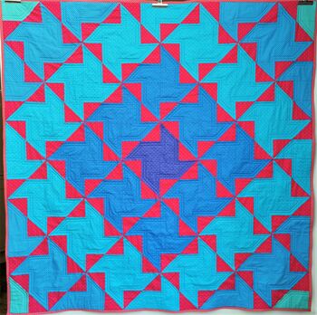 Large Pinwheel Patchwork Quilt For Living Room, 2 of 8