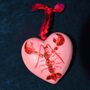 Ceramic Heart Shaped Lobster Bauble, thumbnail 2 of 10