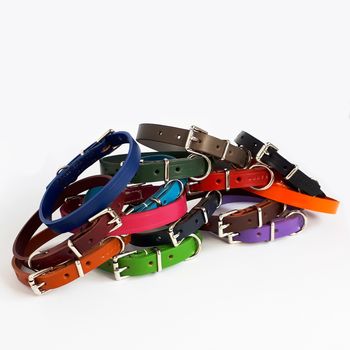 Classic Leather Dog Collar, 3 of 8