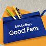 Personalised Good Pens Teacher Pencil Case, thumbnail 3 of 3