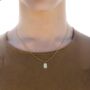 Mini Gold Plated Steel Bar Pendant Necklace For Men, thumbnail 2 of 10