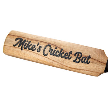 Personalised 12 Inch Mini Wooden Cricket Bat, 3 of 4
