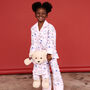 Lulu Girls Cupcake Pyjama Set With Matching Teddy Bear, thumbnail 2 of 6
