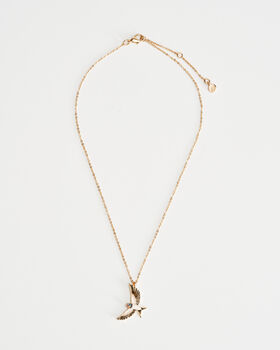 Enamel Swallow Short Necklace, 2 of 5
