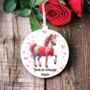 Personalised White Horse Love Decoration, thumbnail 1 of 2