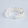 Sterling Silver Lattice Adjustable Ring, thumbnail 5 of 7