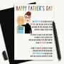 Two Dads Gay Fathers Day Card, thumbnail 1 of 3