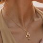 Serpentina Emerald Gold Plated Necklace, thumbnail 1 of 8