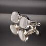 Cufflinks White Pearl Luxury Gift, thumbnail 3 of 6