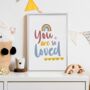 You Are So Loved Nursery Print, thumbnail 5 of 5