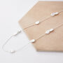 Elegant Long Baroque Confetti Necklace, thumbnail 3 of 3