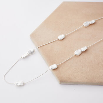 Elegant Long Baroque Confetti Necklace, 3 of 3