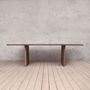 Millenium Oak Dining Table With Slab Legs, thumbnail 4 of 4