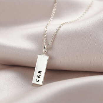 Personalised Silver Kintsugi Tag Necklace, 9 of 12