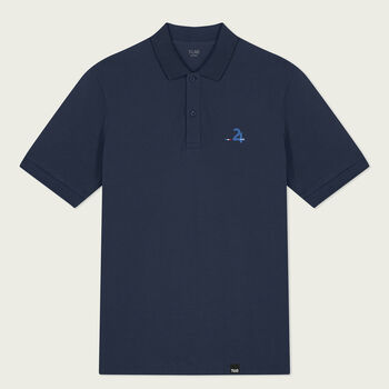 Organic Cotton Endurance Motorsport Navy Polo Shirt, 2 of 6