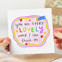 'You Are Every Lovely Word' Thank You Card, thumbnail 1 of 2