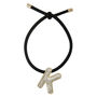 Crystal Alphabet Hair Tie, thumbnail 2 of 4