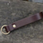 Personalised English Leather Keyring Outdoor Fathers Day Gift, thumbnail 3 of 7