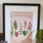 House Plant Printed Ink Painting, thumbnail 3 of 4