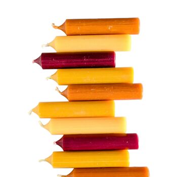 10 Mixed Short Dinner Candles | Golden Autumn | Choice Of Two Colour Mixes, 2 of 5