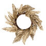 Gold Fern Wreath Christmas Table Napkin Rings, thumbnail 2 of 3