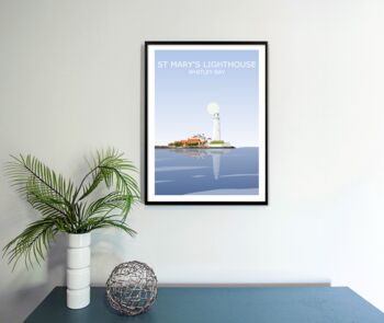 St Mary's Lighthouse Art Print, 3 of 3