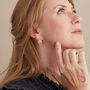 Gold Filigree Flower Hook Earrings, 18k Gold Vermeil, thumbnail 3 of 9