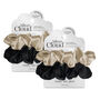 Silver Cloud Mixed Satin Scrunchies Double Pack, thumbnail 1 of 5