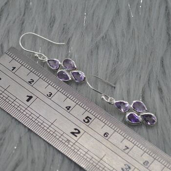 Amethyst Sterling Silver Earrings: February Birthstone, 8 of 8