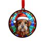 Welsh Terrier In Santa Hat Suncatcher Decoration, thumbnail 6 of 6