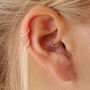 Silver Small Cartilage Helix Earring Hoops 6mm, thumbnail 1 of 3
