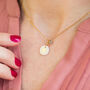 Mother Of Pearl Star Necklace With Birthstone Detail, thumbnail 2 of 9