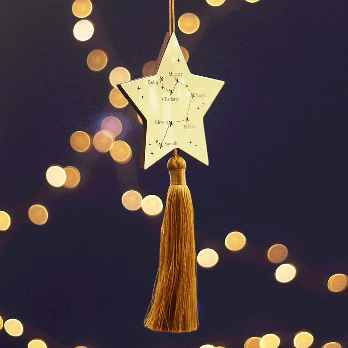 Family Constellation Star Christmas Tree Decoration, 2 of 12
