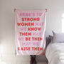 Iconic Strong Females Blanket, thumbnail 1 of 3