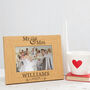Personalised Mr And Mrs Wedding Photo Frame, thumbnail 3 of 7
