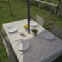 Cottage Garden Outdoor Garden Tablecloth With Parasol Hole, thumbnail 3 of 6